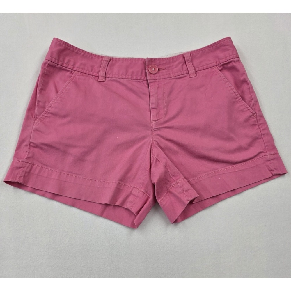 Lilly Pulitzer Women's Pink Chino Twill Mid Rise Shorts w/ Pockets Size 2